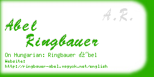 abel ringbauer business card